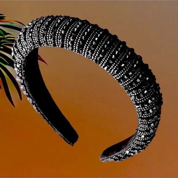 LUXURY BEADED AUSTRIAN CRYSTAL HEADBAND WOMEN ACCESSORY